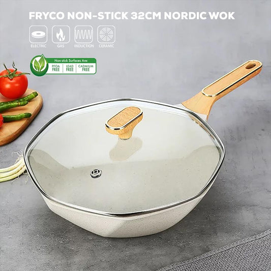 FRYCO NON-STICK 32CM NORDIC WOK
