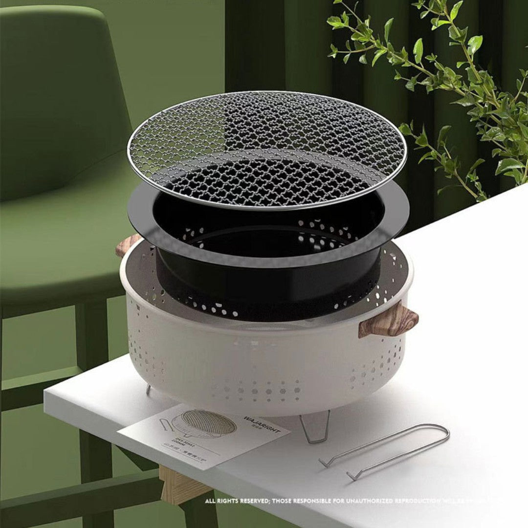 Happy Home Portable Smokeless Barbecue Grill
