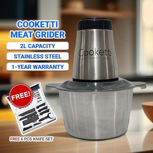 Cooketti Stainless Meat Grinder and Food Processor