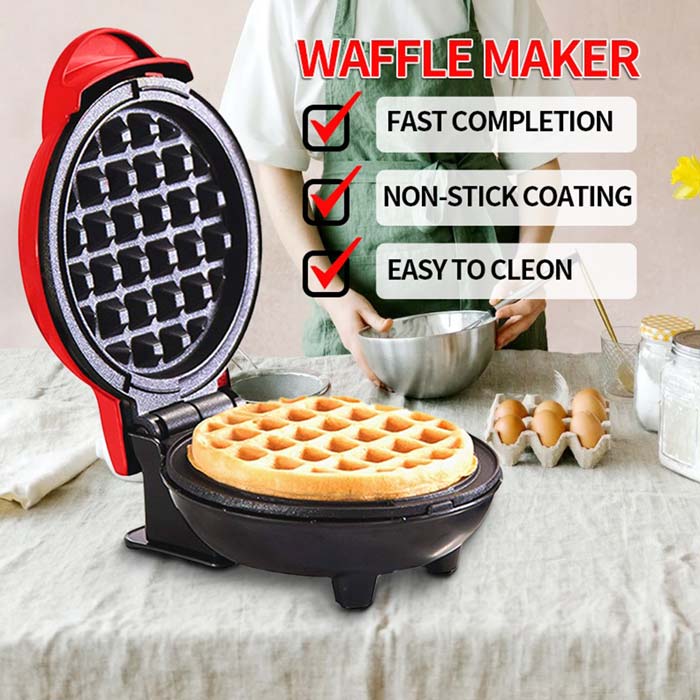HappyHome Mini Electric Waffle Maker