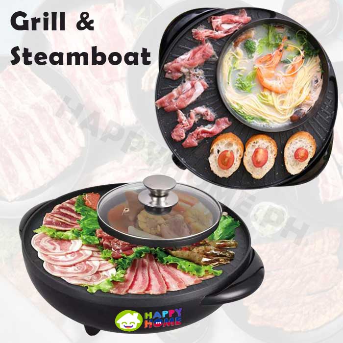 Korean 2 in 1 Grill and Steamboat