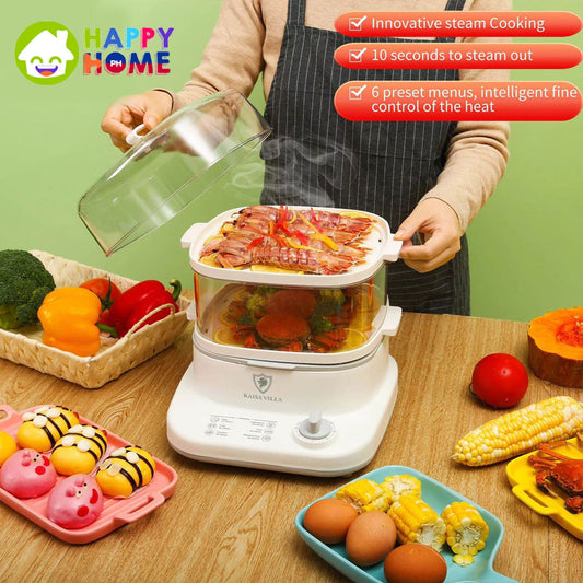 HappyHome 2 Layer Electric Steamer