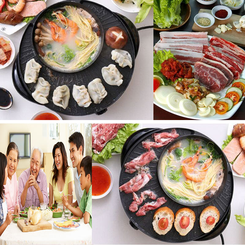 Korean 2 in 1 Grill and Steamboat